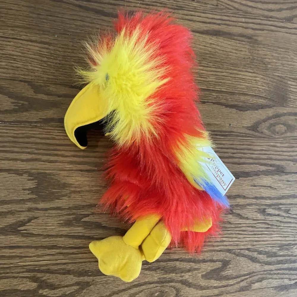 The Puppet Company Large Scarlet Red Macaw Parrot Bird Hand Puppet With Squawk
